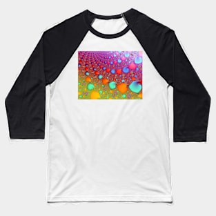 Colorful Rainbow Beads Background Pattern Baseball T-Shirt